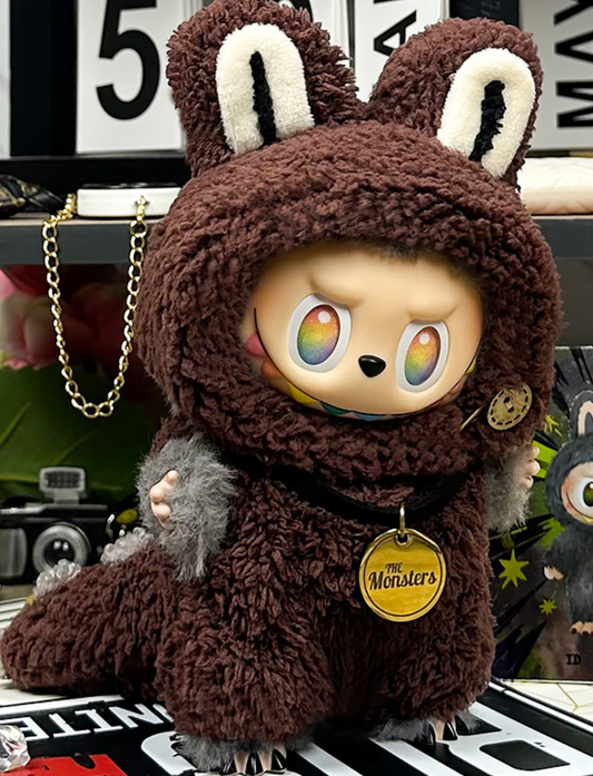Black and White Rabbit Labubu Outfit (No figures included)