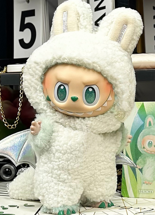 Black and White Rabbit Labubu Outfit (No figures included)