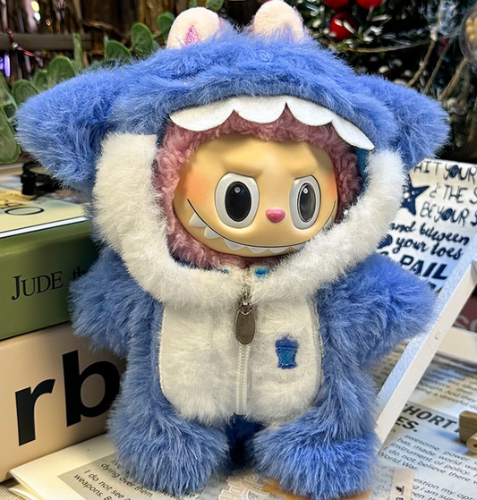 Blue and Pink Shark | Labubu Outfit (No figure included)