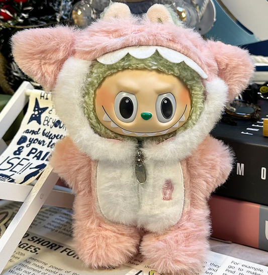 Blue and Pink Shark | Labubu Outfit (No figure included)