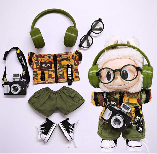 camouflage suits | Labubu outfit (no figure included)