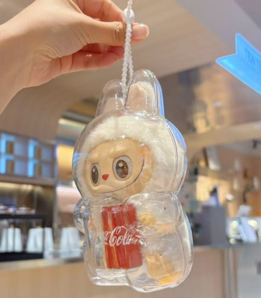 Protective Display Case for Labubu The Monsters COCA-COLA Series-Vinyl Happy Factor