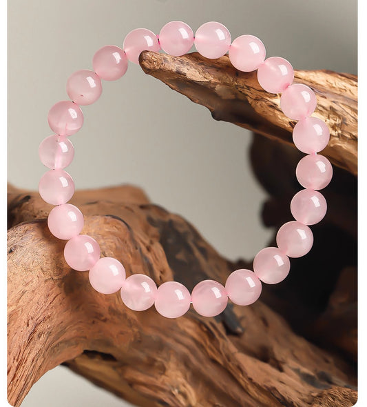 The Captivator – Madagascar Natural Rose Quartz Bracelet