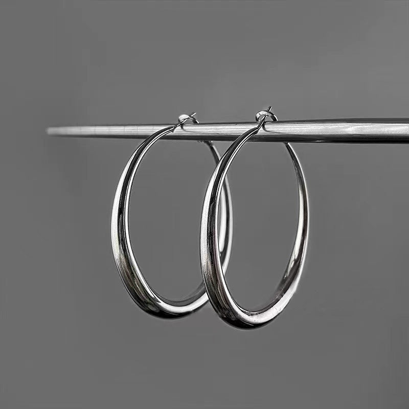 Silver & Gold Hoop Earings s925 pin