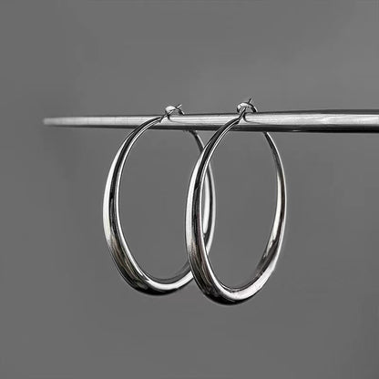 Silver & Gold Hoop Earings s925 pin