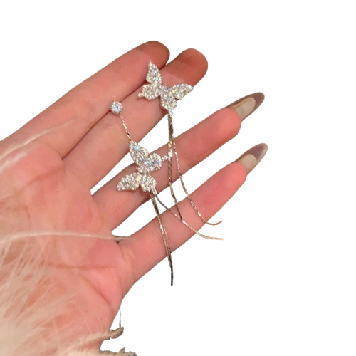 Butterfly Tassel Earrings