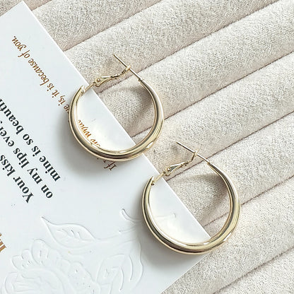 Silver & Gold Hoop Earings s925 pin