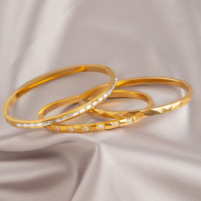Gold Titanium Steel Bracelet