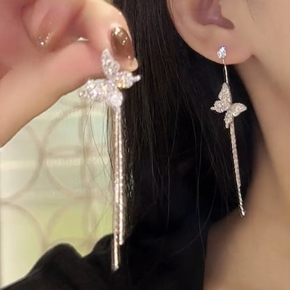 Butterfly Tassel Earrings