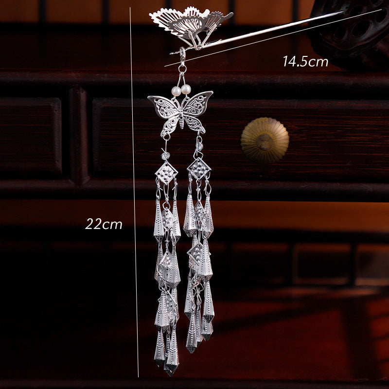 Miao Women's Silver Crown and Hairpin