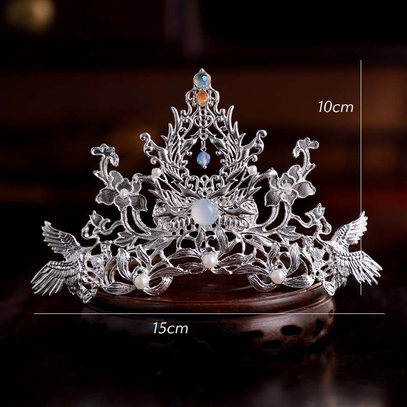 Miao Women's Silver Crown and Hairpin