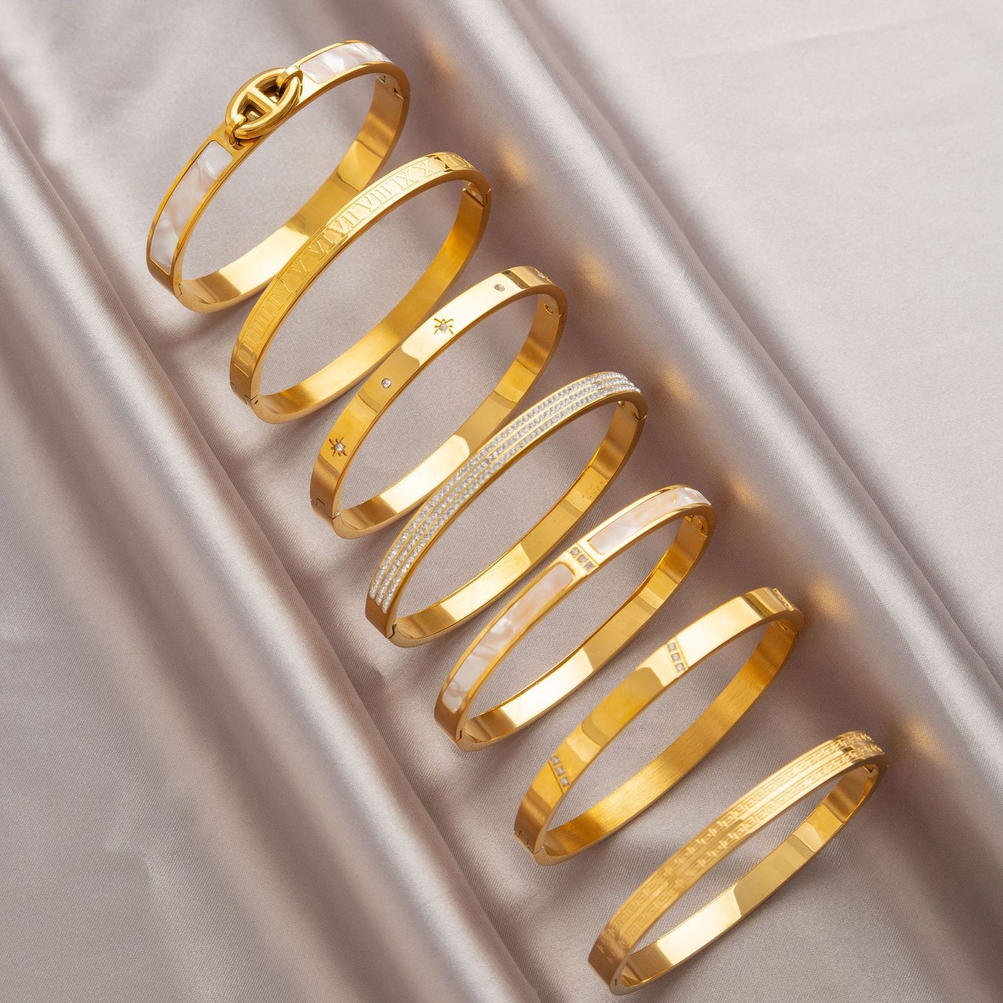 Gold Titanium Steel Bracelet