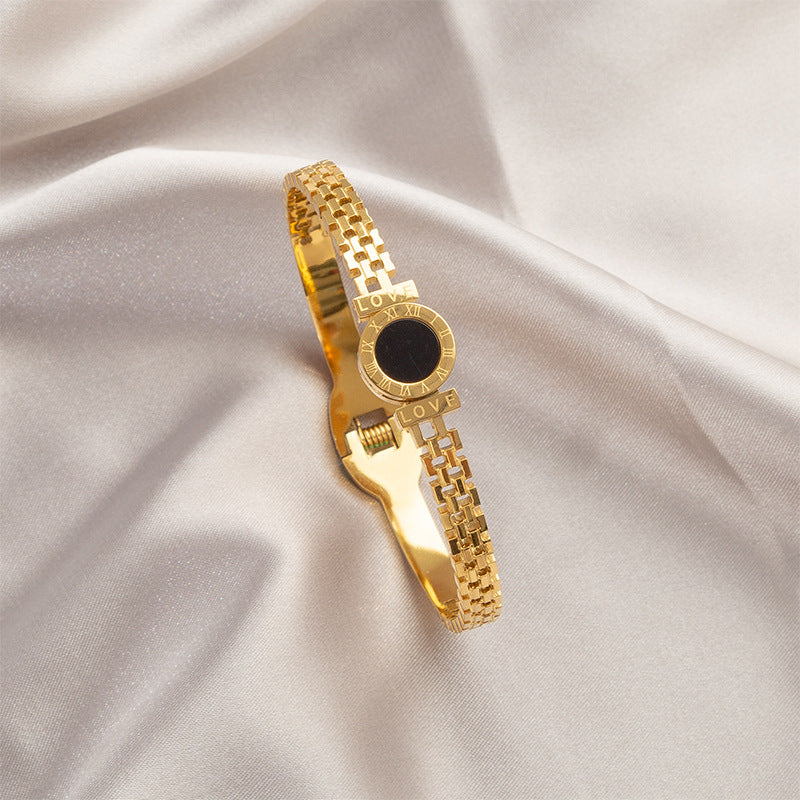 Gold Titanium Steel Bracelet