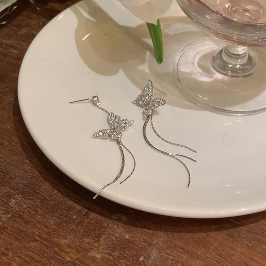 Butterfly Tassel Earrings