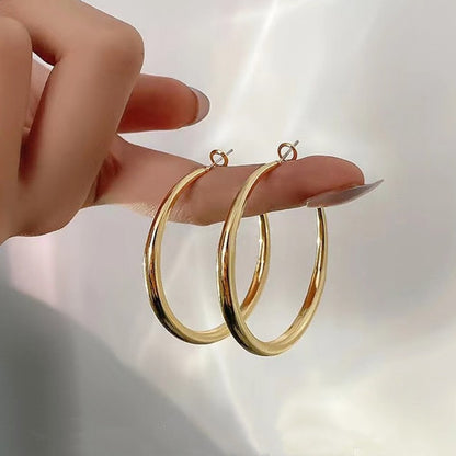 Silver & Gold Hoop Earings s925 pin
