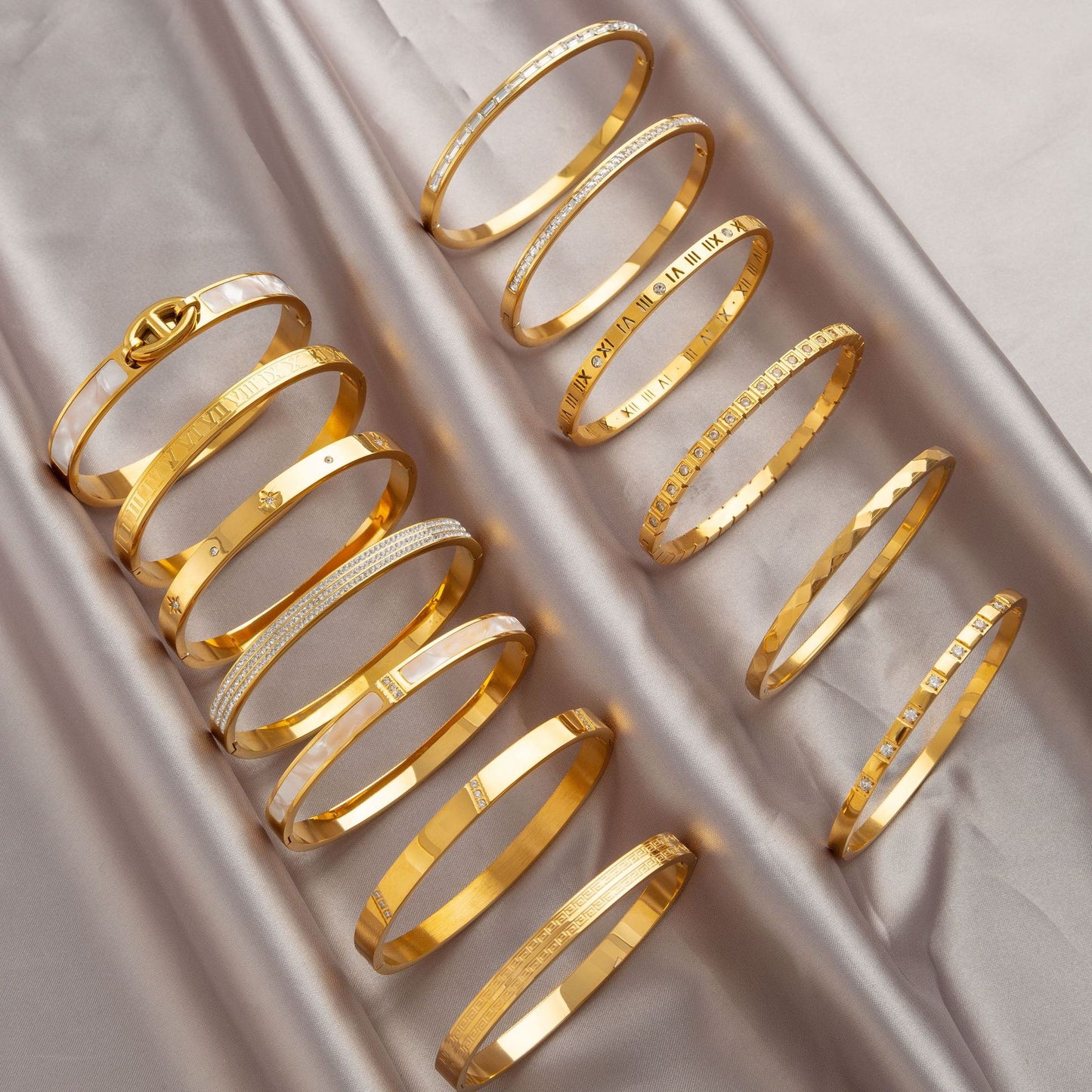 Gold Titanium Steel Bracelet